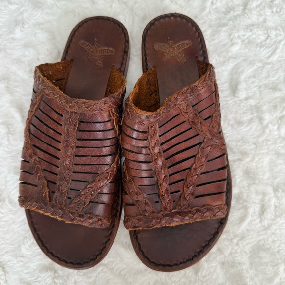 Freebird Boho Woven Leather Hippie Sandals - Picture 2 of 10